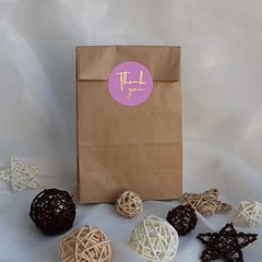 1000Pcs 1.5in Round Thank You Stickers for Gift Shopping Bags & Other Decoration