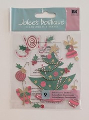 RARE Jolee’s Christmas Joy Tree & Ornaments Scrapbooking Stickers