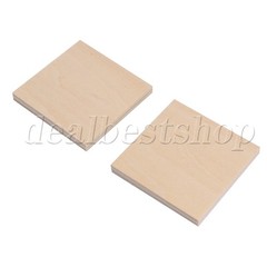 40PCS Square Wooden Sheet Unfinished for Holiday Decor Coasters Home Decorations