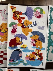 Vintage Winnie The Pooh Sticker Lot Sandylion Disney Tigger Eeyore Piglet 90s
