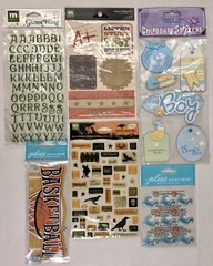 New Scrapbooking Craft Stickers Embellishments Stamps Starter Set 800+ pcs Lot 2