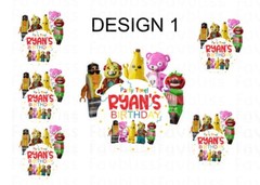 5PACKS of 6pcs sticker custom sticker pack – party favour / lolly bag filler