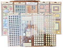 Vintage Stickopotamus Rebecca Sower Nostalgiques Scrapbook Stickers – 9 XL packs