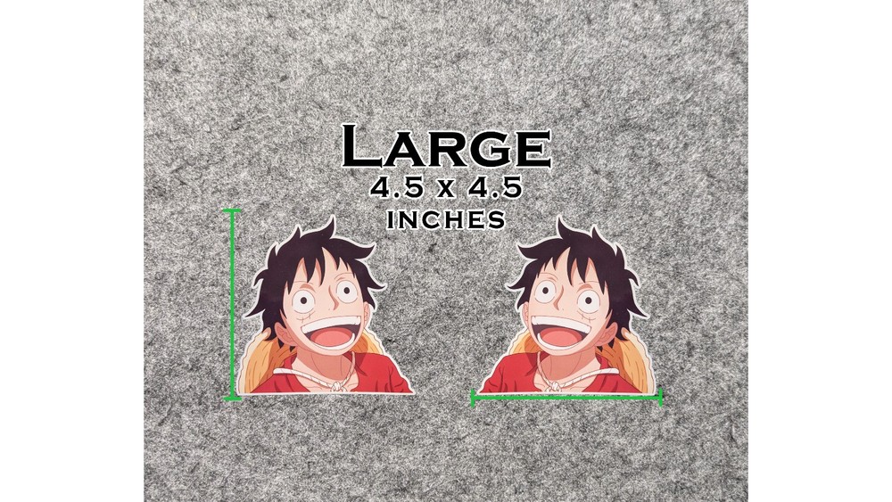 One Piece Luffy Anime Vinyl Stickers