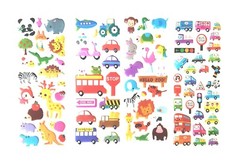 48 Sheet Kids Toddler Girl/Boy Fun Puffy Stickers Pack DIY Stickers Party Favors