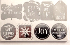 Recollections Christmas GOLD & SILVER FOIL Labels, 180 pcs