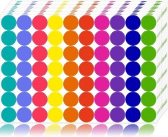 1400 PCS Vibrant Colored Dot Stickers: Perfect for Classroom & Creative Projects