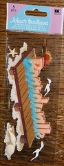 VERY RARE Jolees Boardwalk Title Beach Sea Gulls Shells Sun Star Fish Stickers