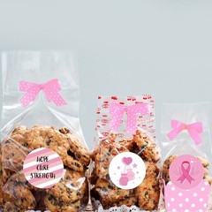 Decorative Sticker Breasts Cancer Awareness Labels Ribbon Sticker for Party