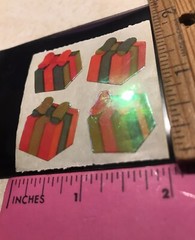 🎁Vintage Sandylion Pearly Colorful PRESENT gift box PACKAGES 1989 module