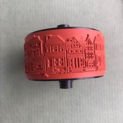 Rollagraph Rubber Wheel Stamp – San Francisco Large Row Houses 602 Design