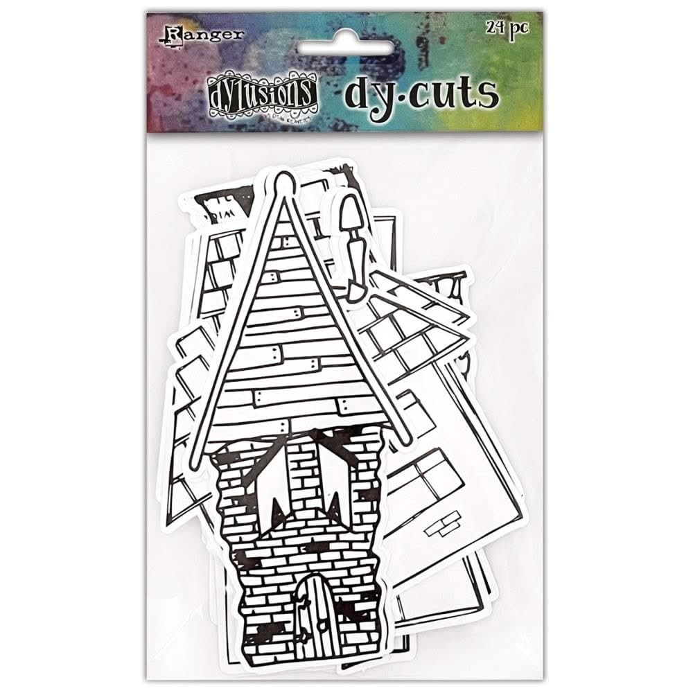Dyan Reaveley’s Dylusions Dy-Cuts 24/Pkg-Me Houses