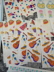 Vtg Mrs. Grossman’s CM Birthday Party Celebration Stickers Lot