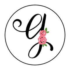30 SCRIPT BLACK & FLORAL MONOGRAM LETTER ENVELOPE SEALS LABELS STICKERS 1.5″