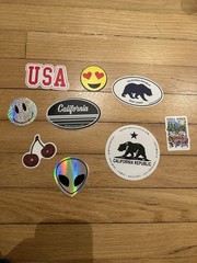 Brandy Melville California USA Mixed Sticker Lot – Multicolor Assorted Stickers
