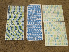 ABC Stickers – Blue – Lot of 9Ma