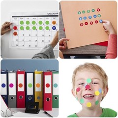 1600 Pcs Color Dot Stickers – 3/4″ Round Coded Labels for Organization in Off…