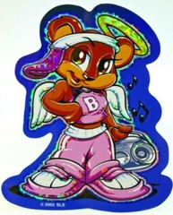 Cute Angel Animal Prism Sticker Decal Glossy Holo Vintage Collectible #11 of 15