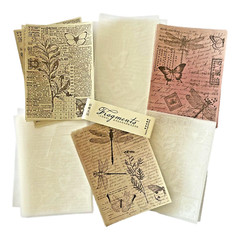 30 pcs Fragments Scrapbooking Paper Card Making Crafts Parchment Munken Papers