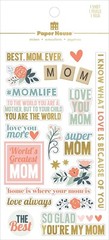 Best Mom Ever Inspirational Words Faith Stickers Papercraft Scrapbook Family