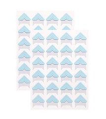 16 Sheets 8 Colors Photo Corner Stickers Holder Protectors Self Adhesive