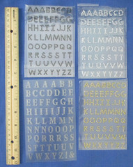 #25 NEW Lot-15 Alphabet Letters Numbers Stickers Cardmaking Scrapbook 2 Missing