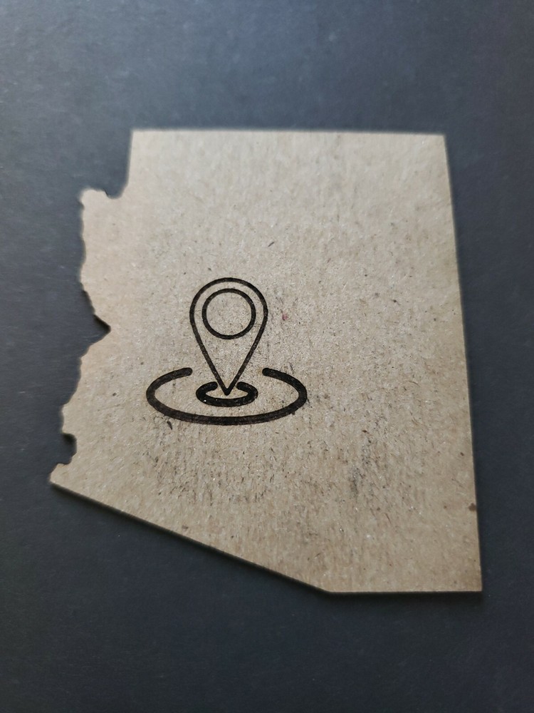 Chipboard Scrapbooking laser scored and cut die cut embellishment Arizona State