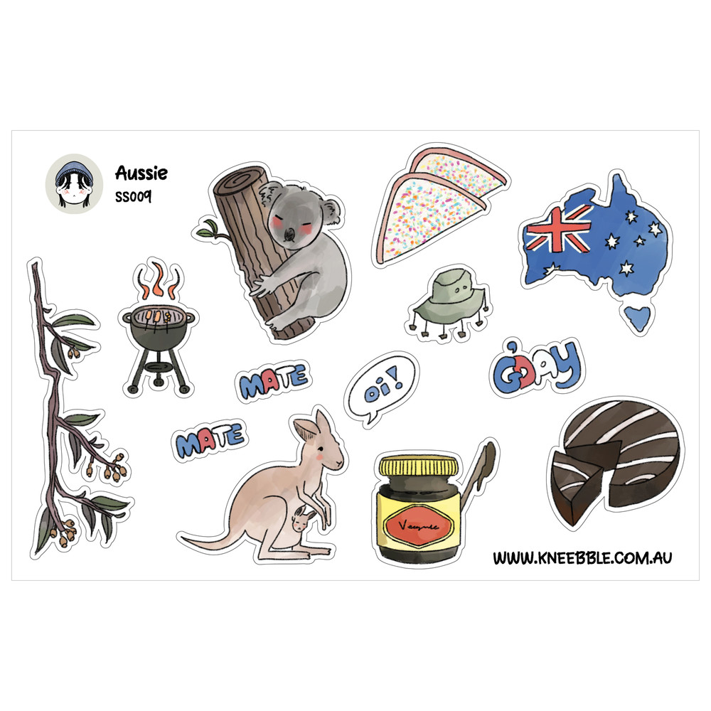 Australia Planner Stickers – Cute Aussie Planner Decals & Craft Sticker Sheets