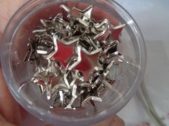 Stackable Storage with Decorative Brads & Eyelets Stars Snowflake Cards