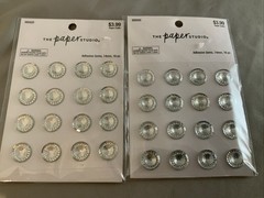 THE PAPER STUDIO / CRAFTERS SQUARE Adhesive Gems, Charms, Jewels, Photo, Signs