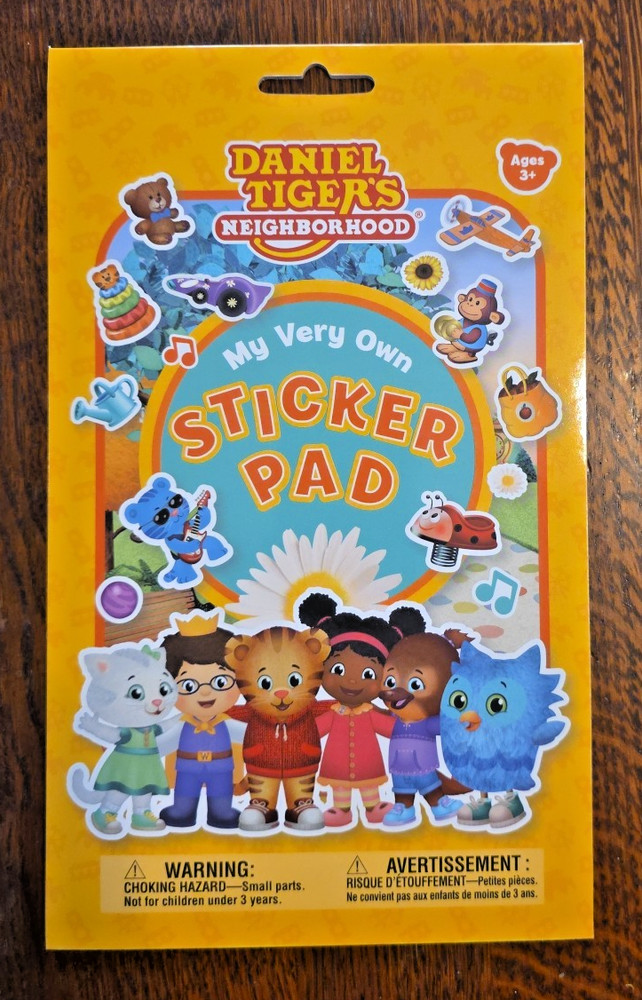 Daniel Tiger’s Neighborhood Sticker Pad Book with 4 sticker sheets NEW