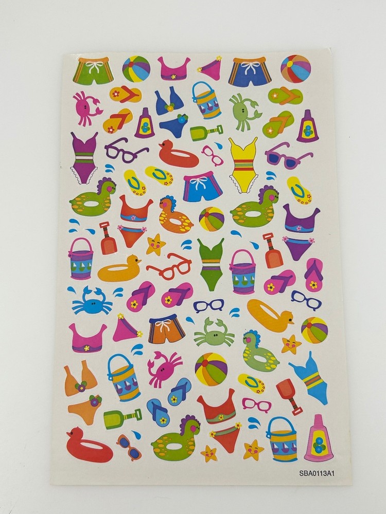 Stickers Beach Summer Vacation Theme 150 Pcs