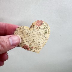 Heart Valentine’s Day Collage Stickers Love Junk Journaling Scrapbooking