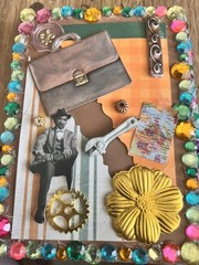 Memory Lane! 5 Vintage Junk Journal Ephemera Cards With Envelopes. Repurpose