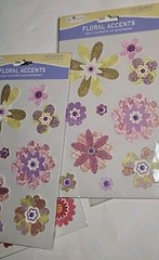 (6) DIMENSIONAL PAISLEY FLOWERS STICKERS LOT OF 6 PACKS BY MISS ELIZABETH’S