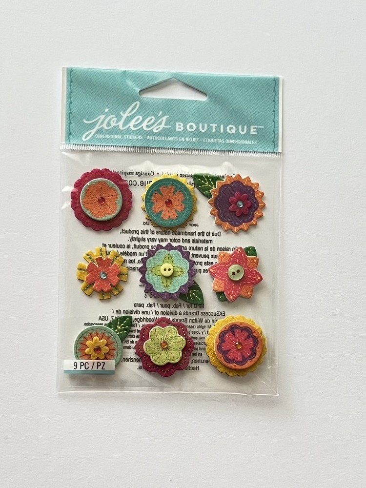 YOU CHOOSE – FLOWERS JOLEE’S 3D Stickers – BEAUTIFUL – FREE SHIPPING