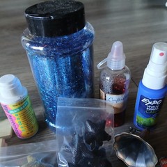 Craft Lot Crafting Supplies Water Color Pencils Glitter Stamps Embellishments