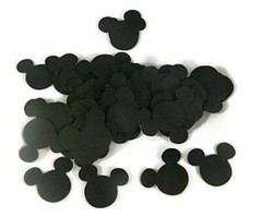 Die Cuts – Mickey Mouse Confetti – Black – 100pcs