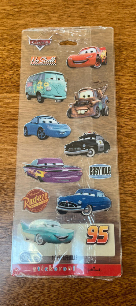 Hallmark Stickeroni Disney Pixar CARS Movie stickers