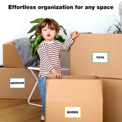 6×4 Inch Large Moving Box Labels 100 Pack 4 Color Coded Blank Stickers for Pack