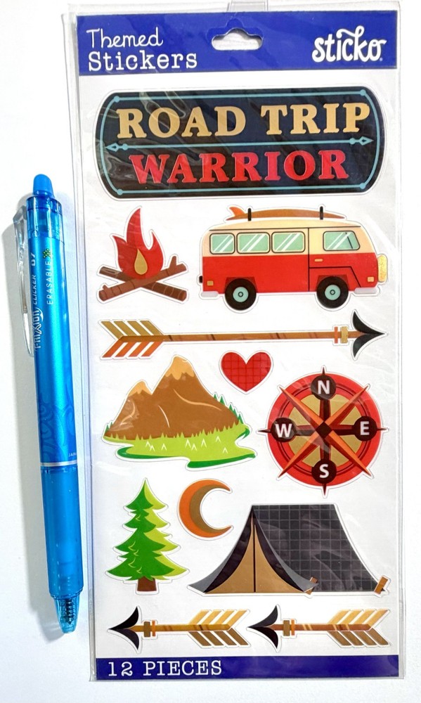 Road Trip Stickers Scrapbooking Journal Card Making Sticko