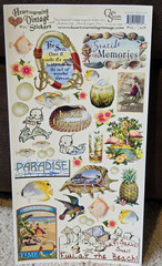 10 Crafty Secrets Seaside Memories Sticker Sheets Heartwarming Vtg Beach 6×12