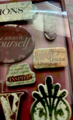 PORTAFOLI Chipboard Memory Accents Generations – Peach Stickers (New)