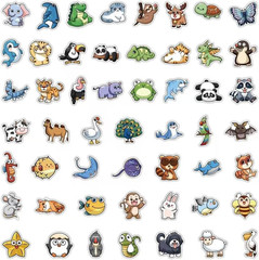 300 Pcs Cute Animal Stickers for Kids, Water Bottles, Scrapbooking