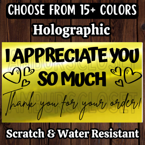 50 THANK YOU STICKERS 2.25″ LABELS 5-STAR REVIEW SHOP PACKAGING SMALL BUSINESS