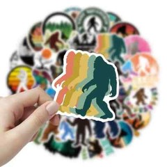 50 Bigfoot Sasquatch Stickers For Mobile Phone Coffee Mug Notebook Suitcase