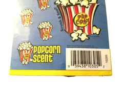 Vintage Mello Smellos Popcorn Scented Scratch & Sniff Smelly Stickers NOS SEALED