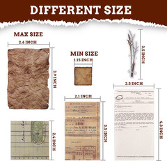 445 PCS Vintage Scrapbook Paper Journaling Scrapbooking Supplies Kit Aesthetic D