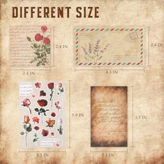 517 Pcs Vintage Scrapbook Paper,Scrapbook Supplies Vintage-517 Pcs