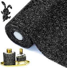 Self-Adhesive Crystal Gem Sheet Stickers for Car – Black